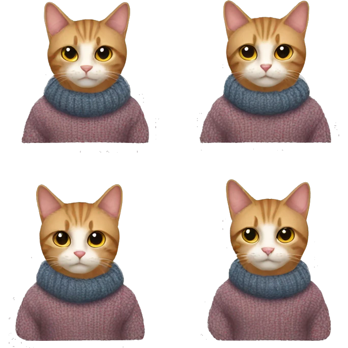 cat in a sweater emoji