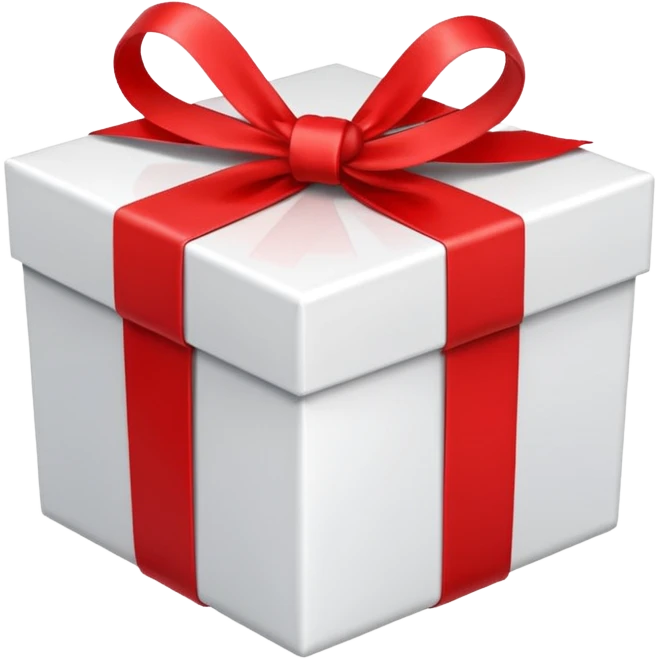 white gift box emoji