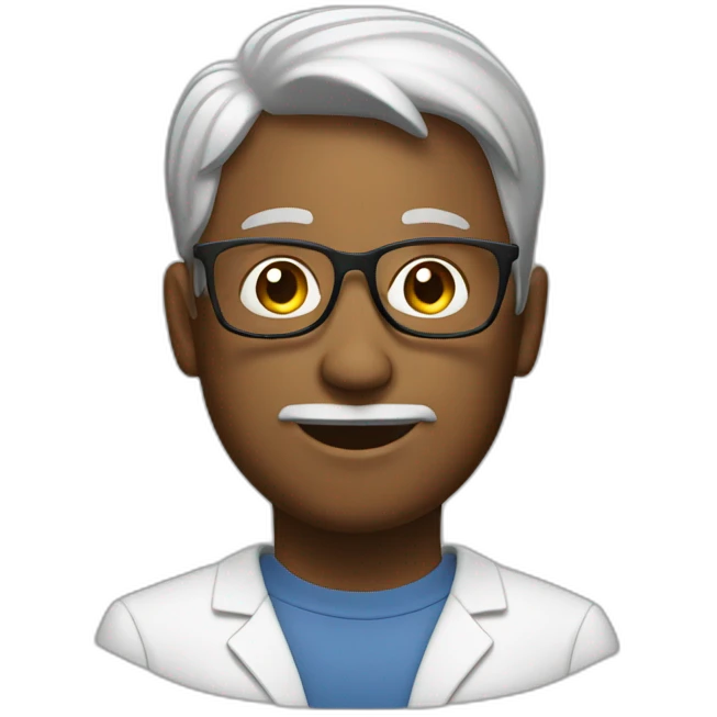 Homme intelligent et perspicace et astucieux emoji