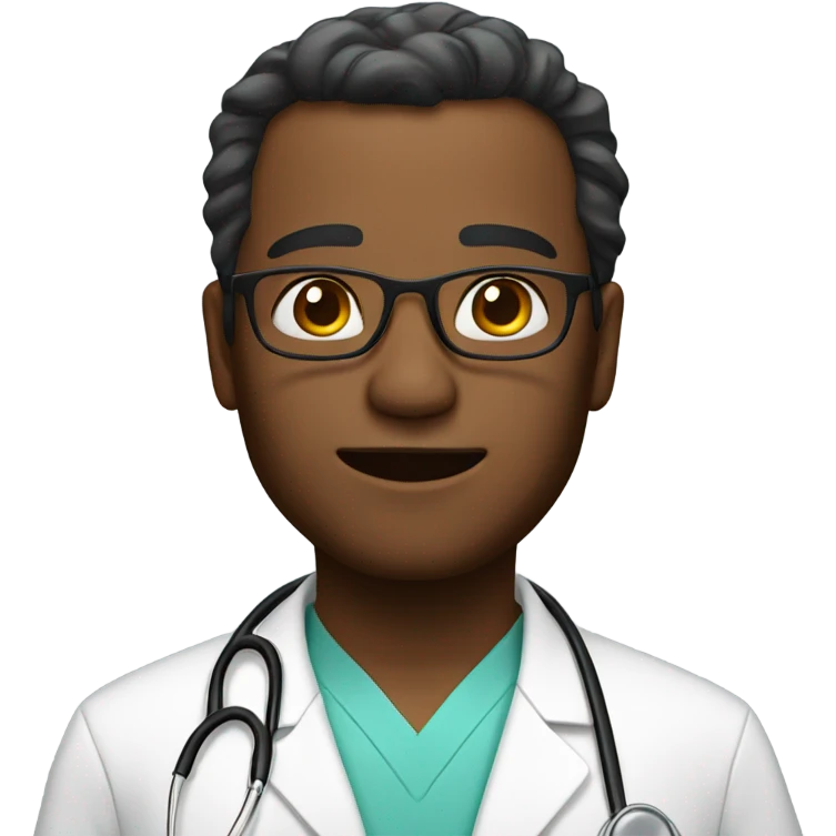 a doctor no glasses emoji