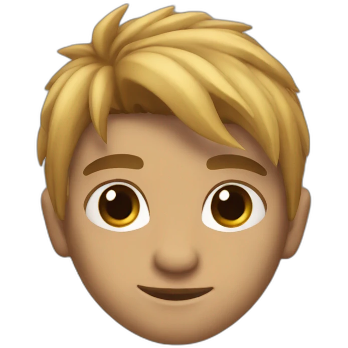 Mapache con pelo rubio emoji