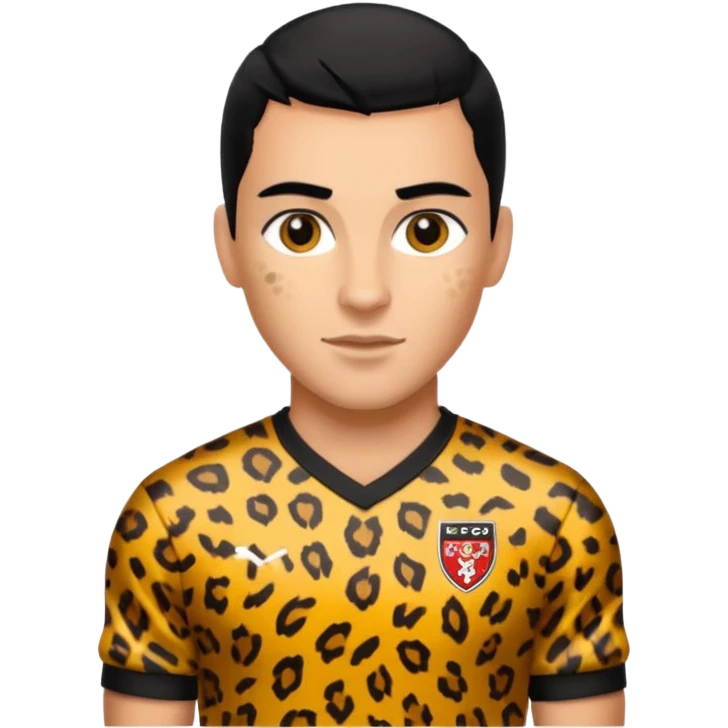 Footballer's leopard emoji