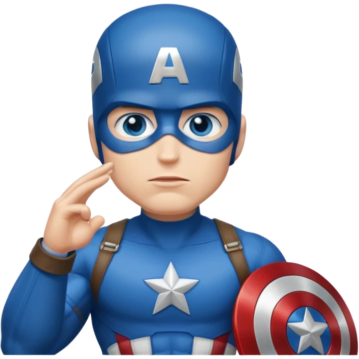 Captain America salute emoji