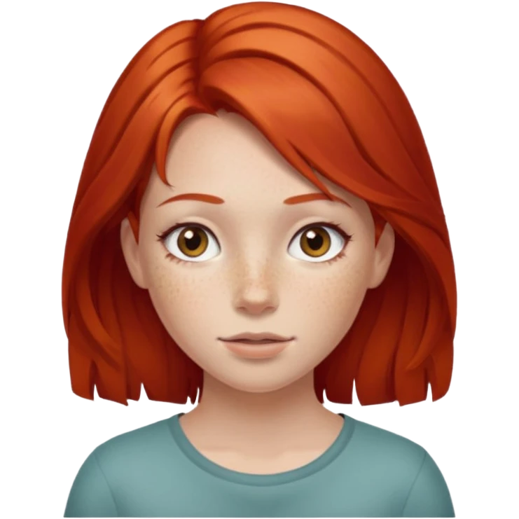 red hair girl emoji