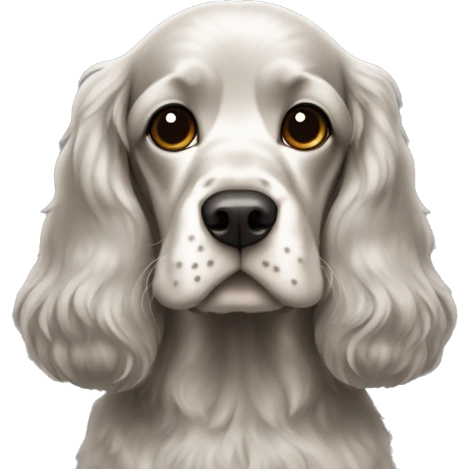 Black cocker spaniel  emoji