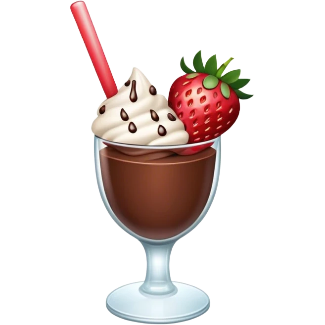 chocolate covered strawberries in a glass emoji