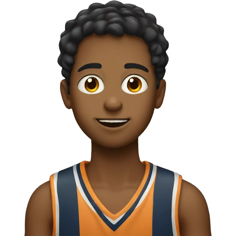 Boy playing P.C. emoji
