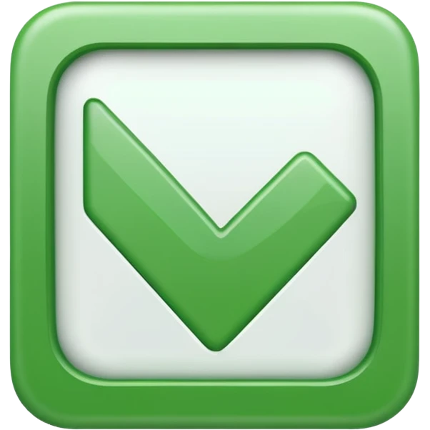 a checkmark with a square emoji