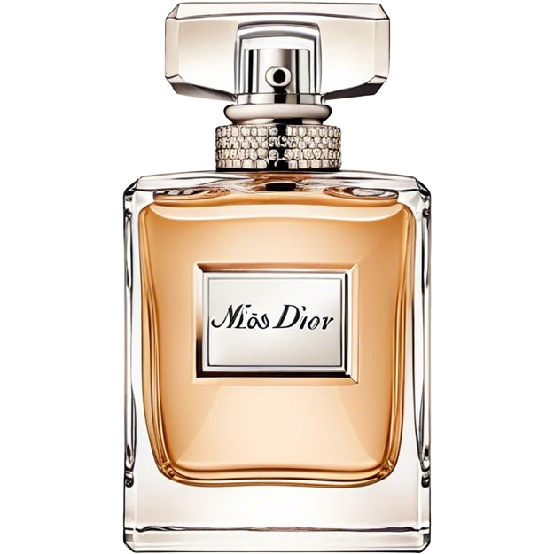 Dior miss dior eau de parfum, squared bottle beige emoji