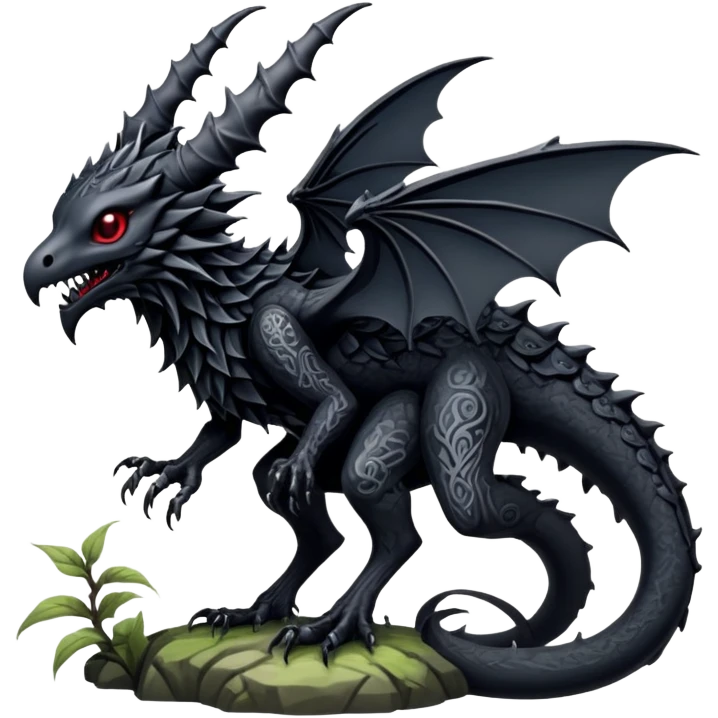 Gothic complex aesthetic-scenery-Fakémon-creature (full body) emoji