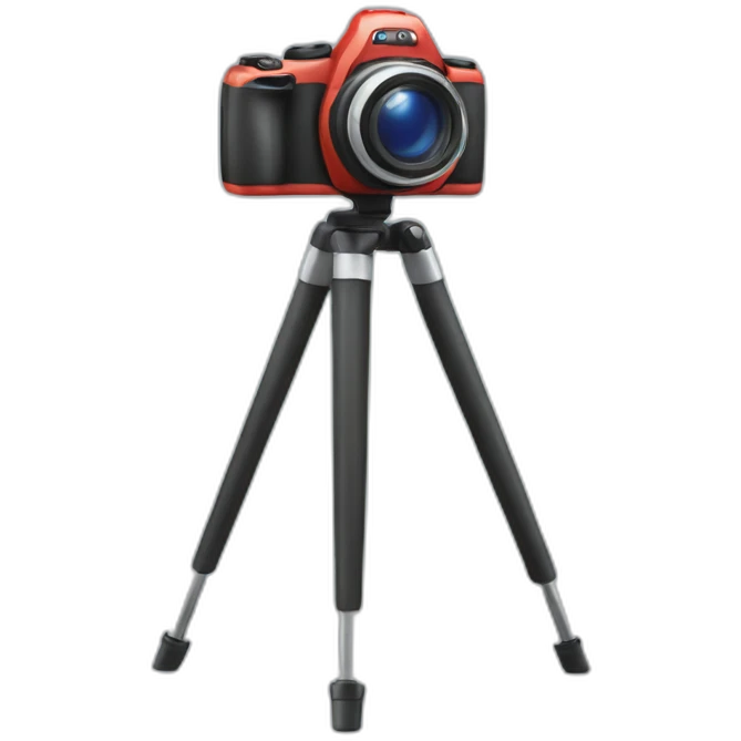 tripode con camara digital emoji