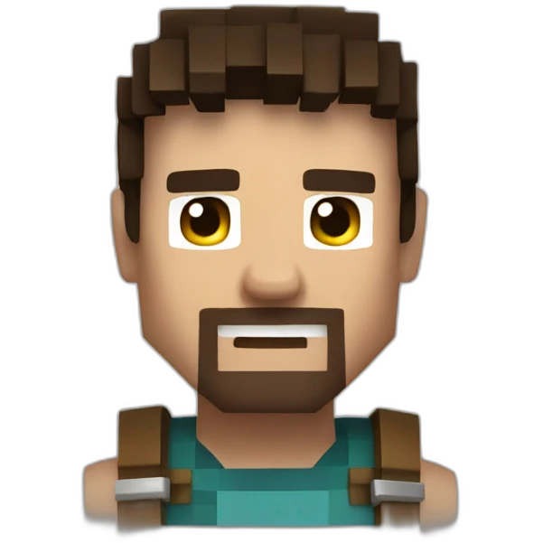 Steve from Minecraft emoji