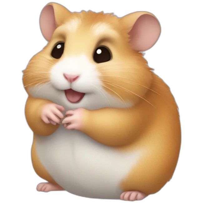 hamster-touching emoji