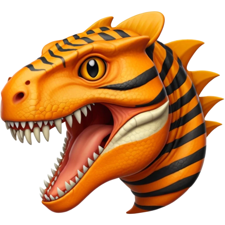 Tiger dinosaur emoji