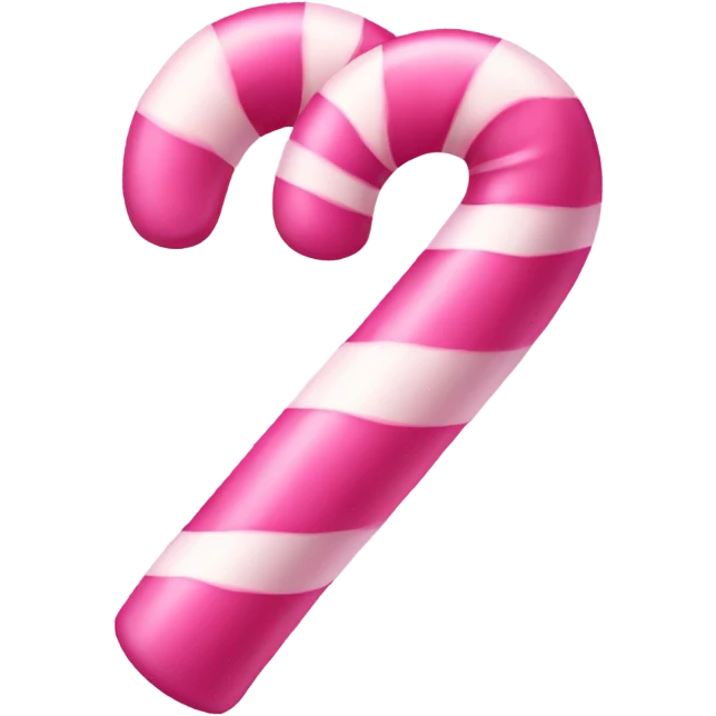 Pink candy cane emoji