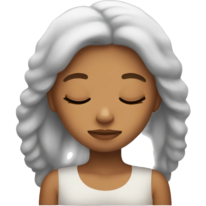 Girl sleeping  emoji