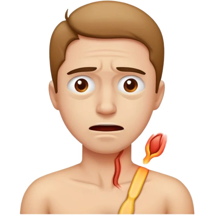 a person suffering from back pain emoji