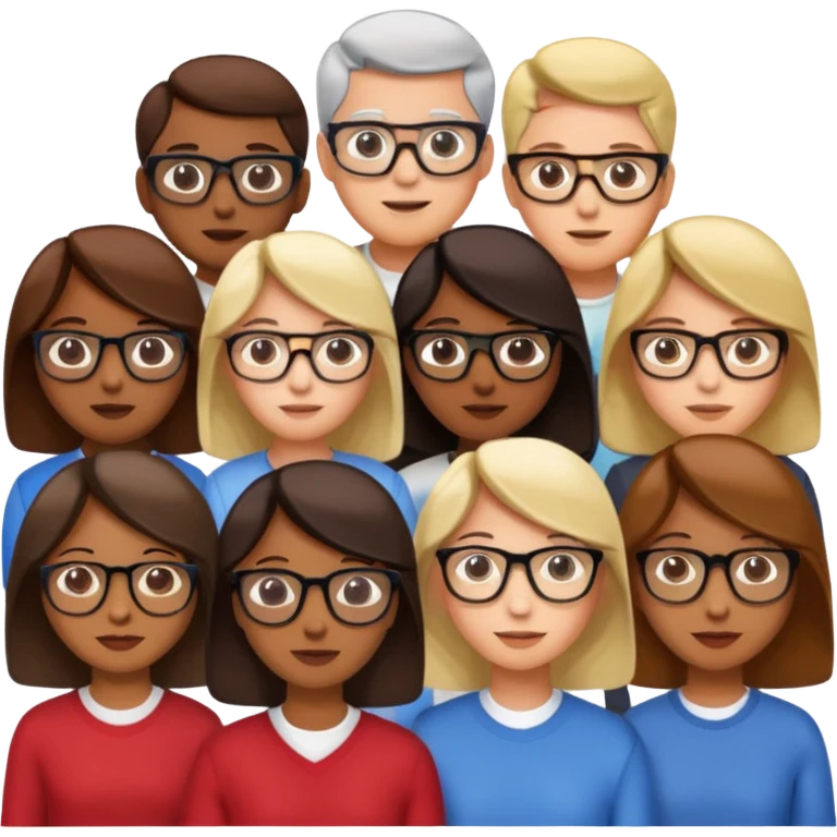 personas viendo una pantalla grande emoji