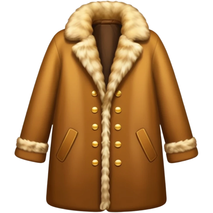 A luxurious fur coat emoji