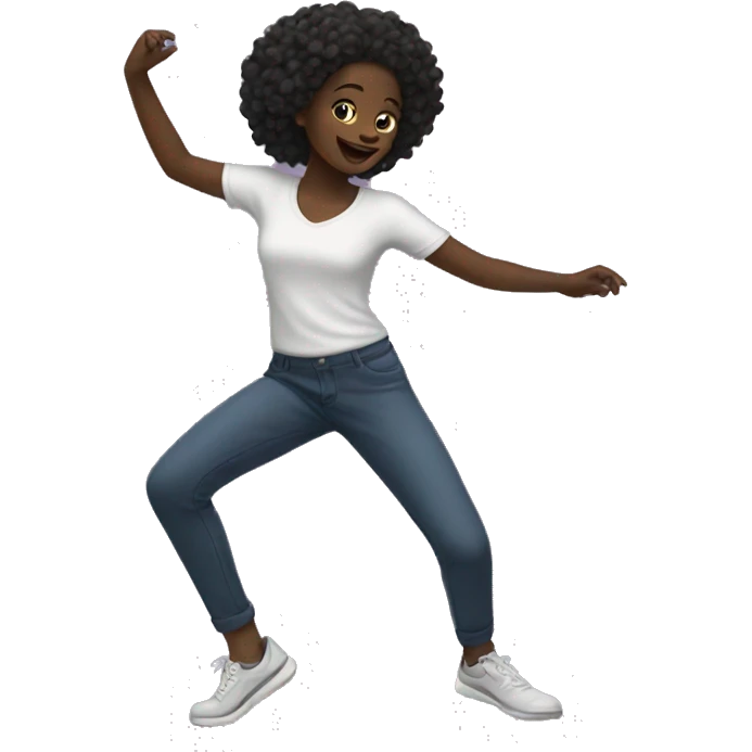 Black girl dancing  emoji