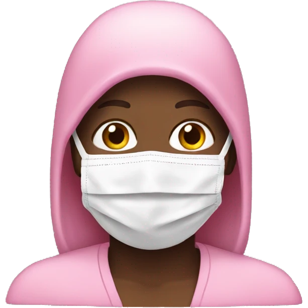 pink face mask emoji