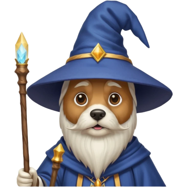 Dog wizard emoji