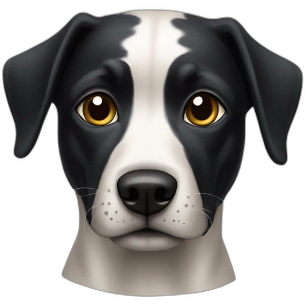 chien noir emoji