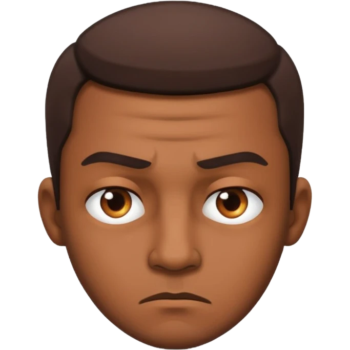🤷🏽‍♂️com cara brava emoji