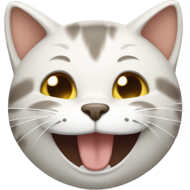 Cat laughing  emoji