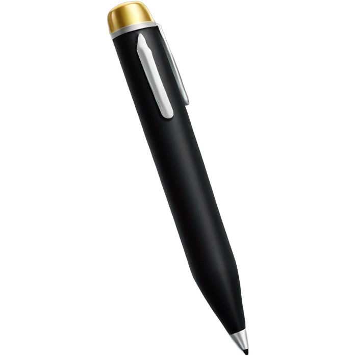 Big black pen emoji