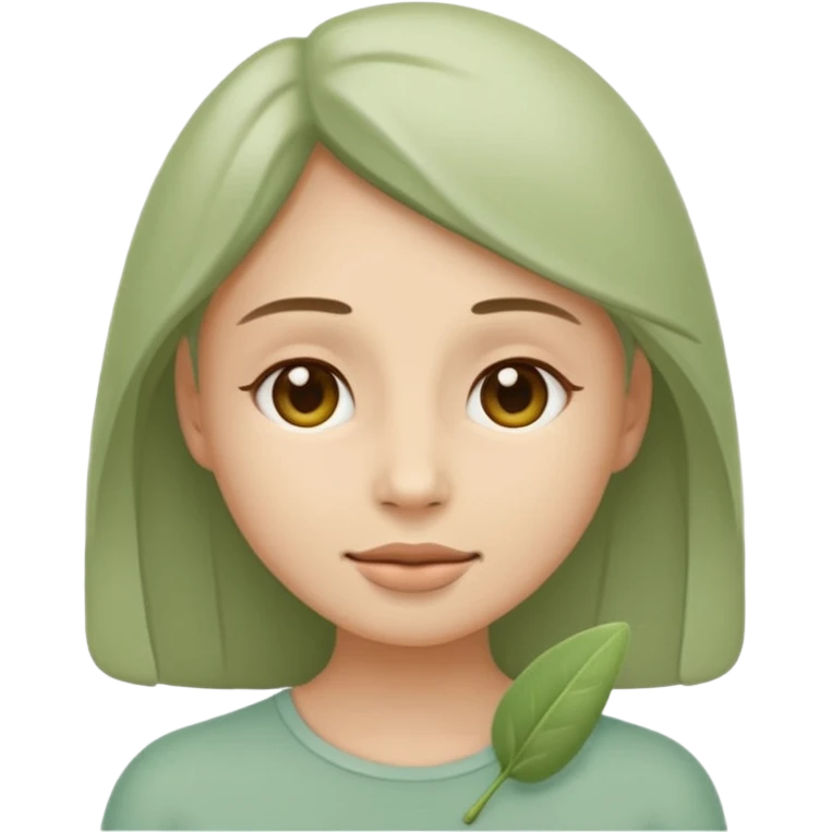 Minimal wellness emoji representing tighter skin and firmness,
subtle lifting effect, smooth contours, calm and natural,
no beauty or cosmetic symbols, soft sage green color palette emoji