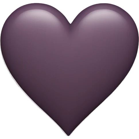 Dark mauve heart emoji