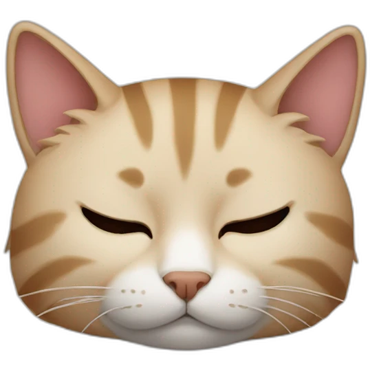 cat sleeps emoji