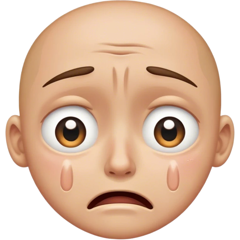 con los ojos medio abiertos y llorando emoji