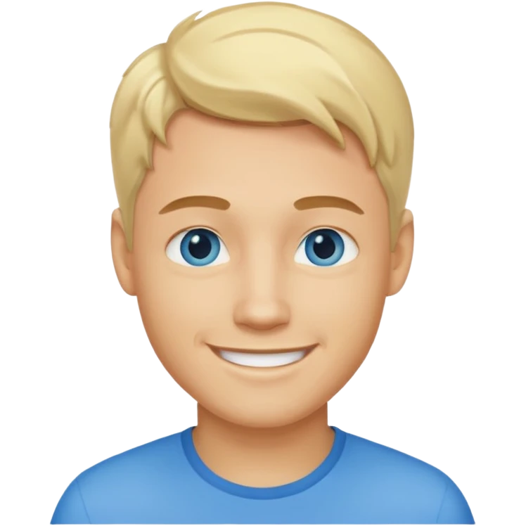 light skin man with blond hair  emoji
