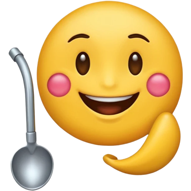Emoji coqueto con una leve sonrisa y un dedo en la boca emoji