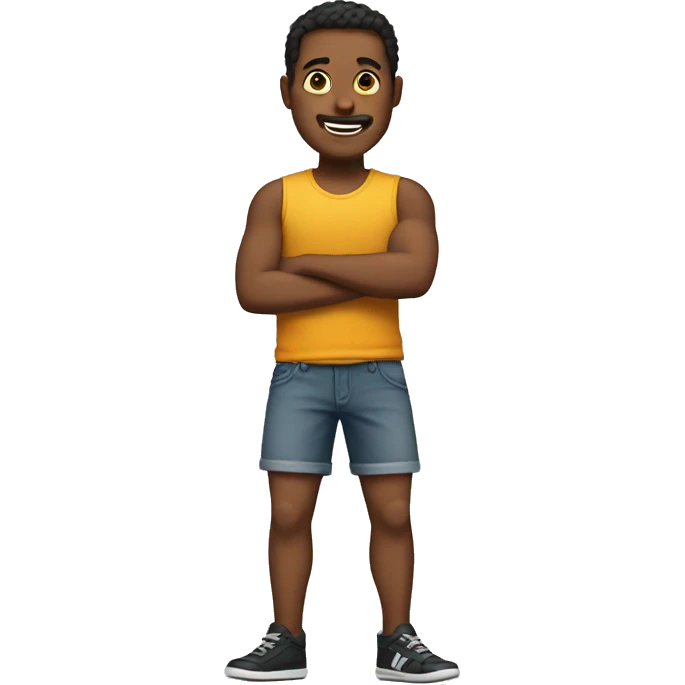 Guy with a 3rd leg emoji