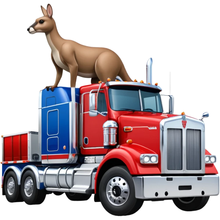 W900 Kenworth with Boxing Kangaroo emoji