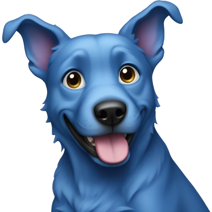 blue dog emoji