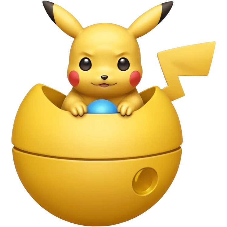 Pikachu holding 2 balls emoji