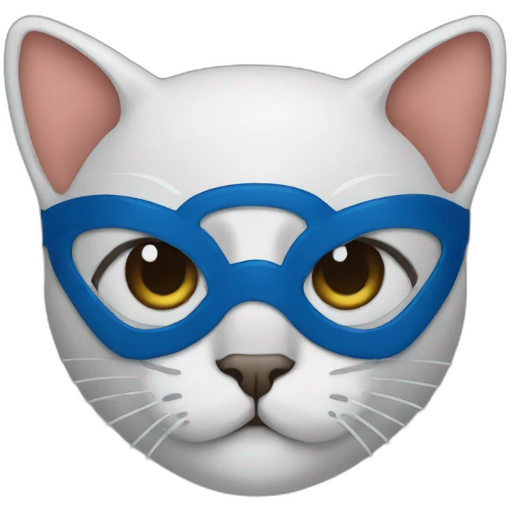 Cat wear spider man mask emoji emoji