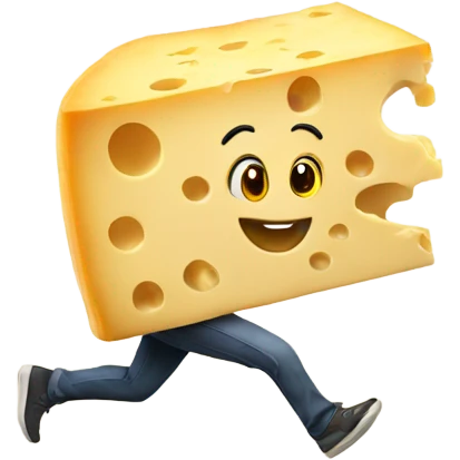 cheese running emoji