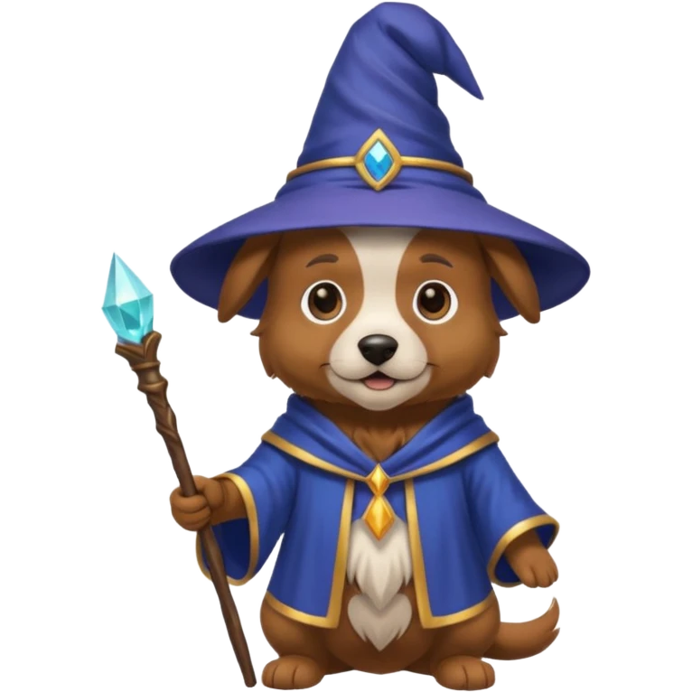 Dog wizard emoji