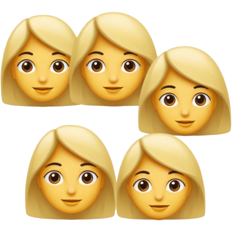 Saçları sarışın çok güzel ve çok uzun olan kadın emoji
