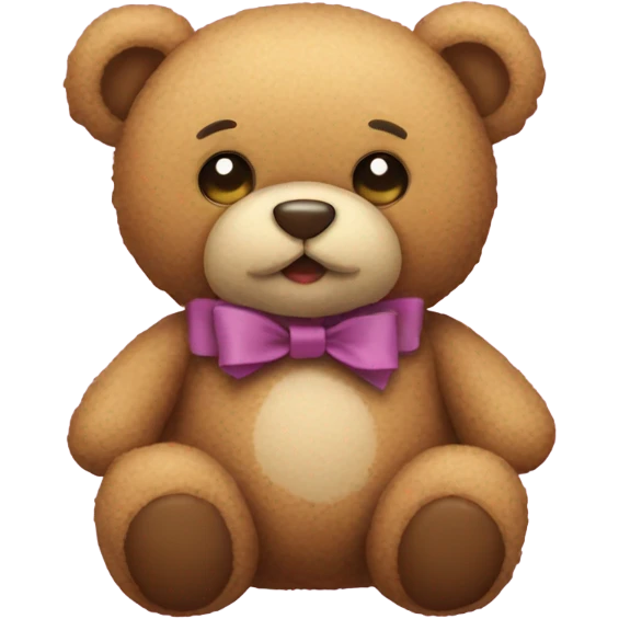 teddy with bow emoji