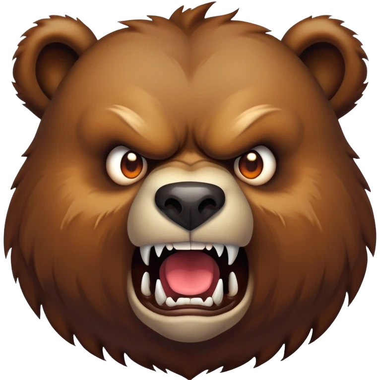 Evil bear emoji