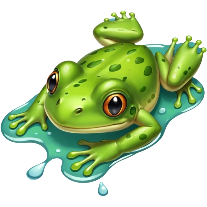 Patita de rana  emoji