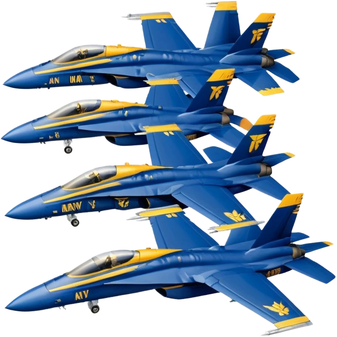 four US Navy Blue Angels f/a-18s emoji