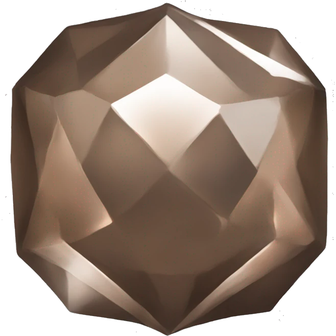 bronze diamond with no art or decoration emoji