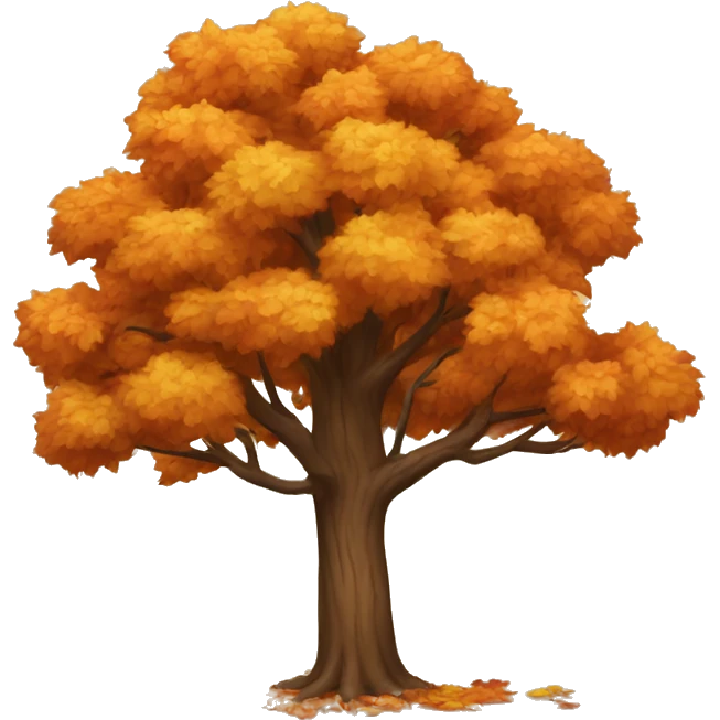Tree in fall emoji